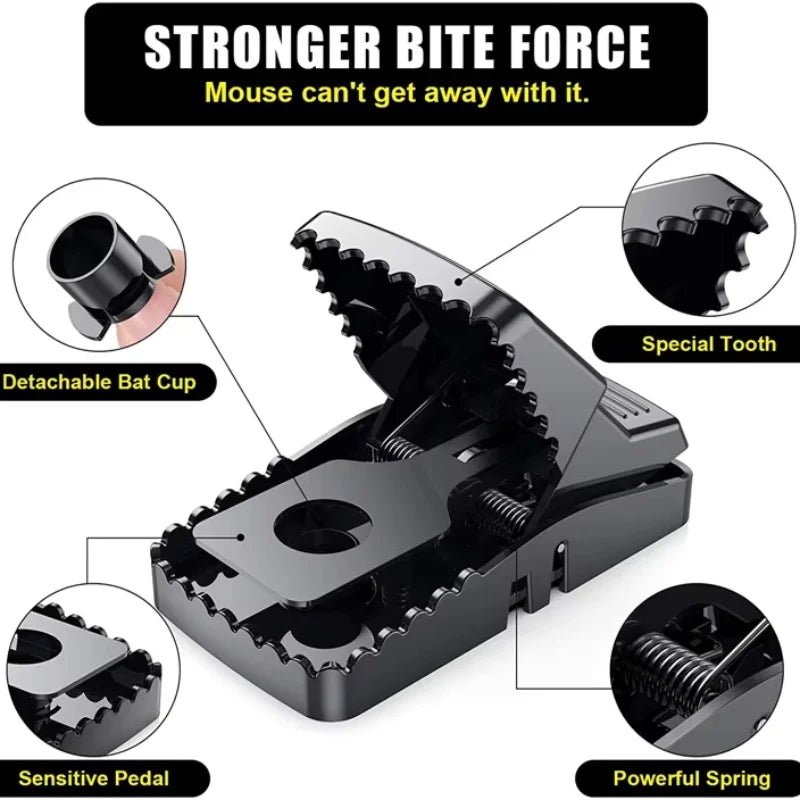 Heavy Duty Plastic Mouse Trap | Reusable Mouse Catcher | Best Quality Rodent Trap - FashionShoqeen.com