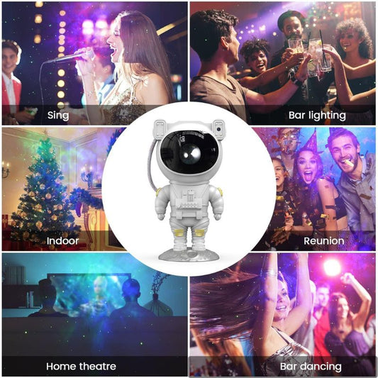 Astronaut Star Projector Night Light | Bring the Galaxy to Your Room | LED Nebula & Starry Sky Projection