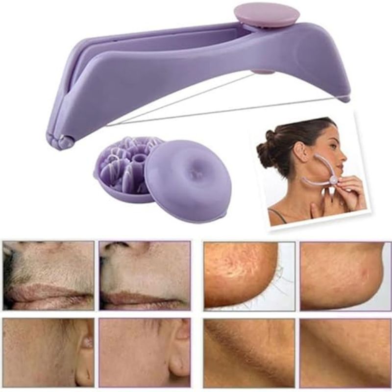 Sipne Face and Body Hair Threading System | Cotton Threading Device for Eyebrows Face & Body | Random Color - FashionShoqeen.com