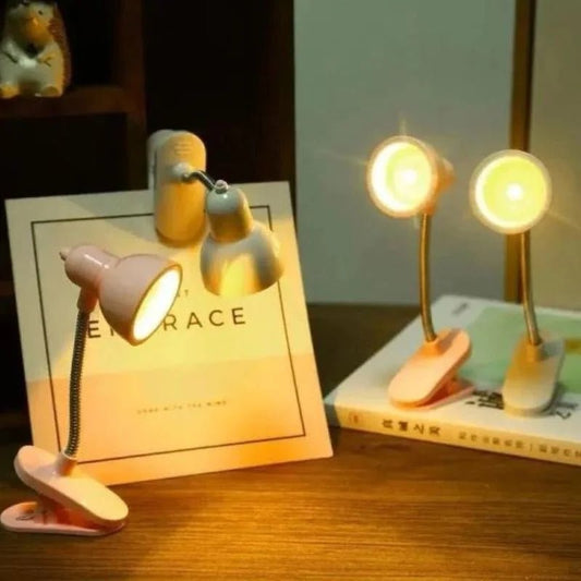 Mini Book Light with Clip | Portable LED Reading Lamp with Eye Protection | Random Color - FashionShoqeen.com