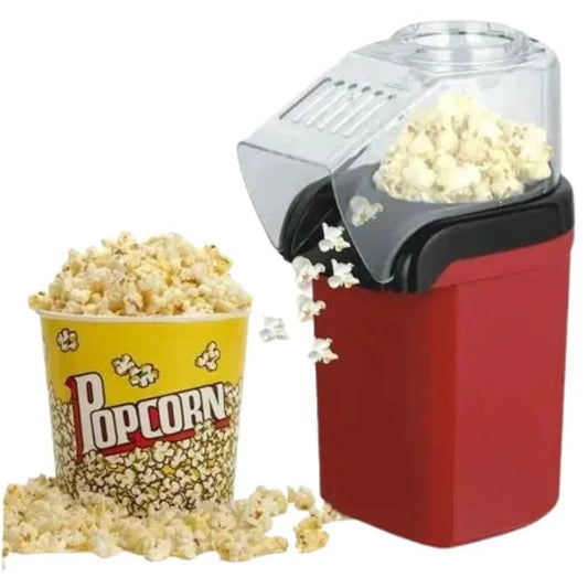 Oil Free Mini Popcorn Maker | Hot Air Popcorn Machine | Electric Popcorn Popper for Home & Kids | 1200W - FashionShoqeen.com