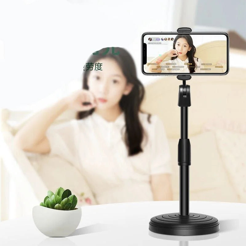 Adjustable Mobile Phone Stand with Flexible Gooseneck Arm | For Recording, Live Streaming & Video Calls | Stable Desk Mount Stand - FashionShoqeen.com