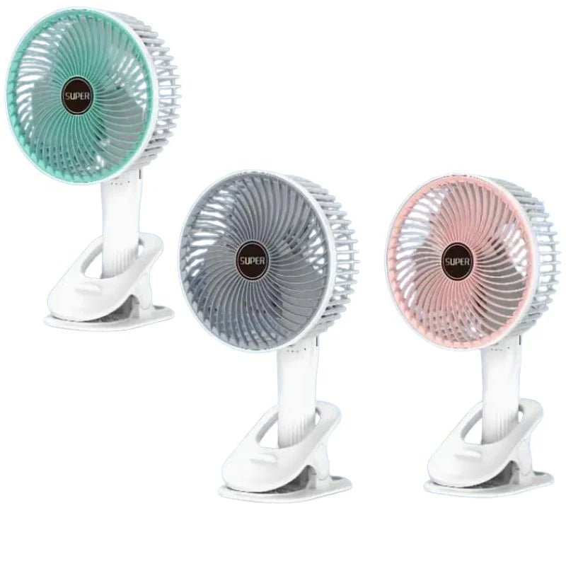 Rechargeable 3-in-1 Clip Fan | Handheld, Desktop & Wall Mounted Portable Fan with 3 Speed Modes - FashionShoqeen.com