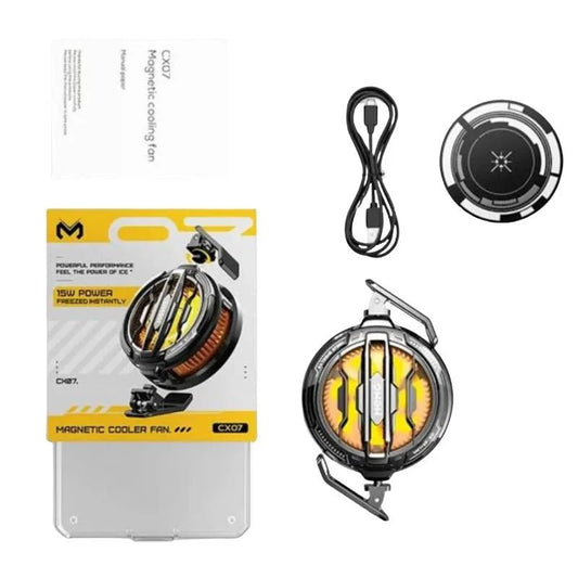 MEMO CX07 Mobile Cooling Fan 15W | Semiconductor Phone Cooler for Gaming | Magnetic Mobile Radiator for Android & iPhone - FashionShoqeen.com