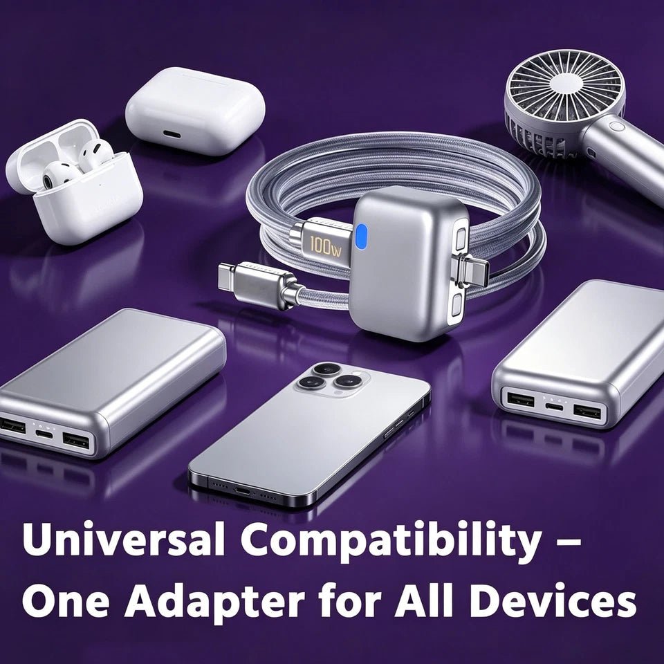 Automatic Charging Disconnector | Model LX-007 | Smart Auto Power Cut-Off Battery Protector | Type-C to Type-C Fast Charging Guardian - FashionShoqeen.com