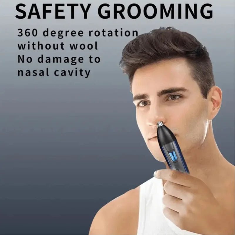 Kemei USB Electric Hair Clipper | Model KM-5560 | Rechargeable Hair Trimmer with Nose Trimmer Attachment | Professional Grooming Kit - FashionShoqeen.com