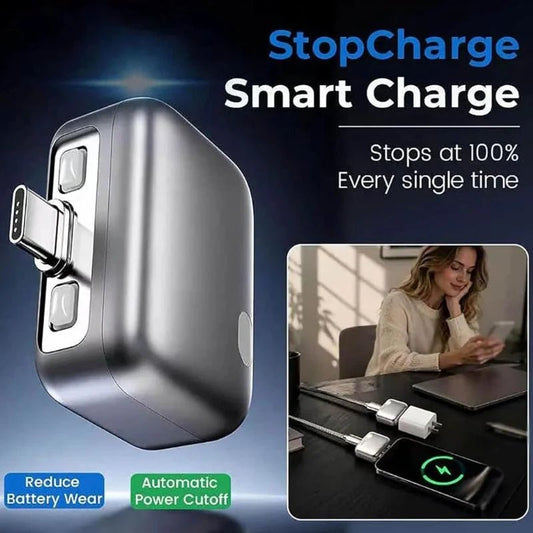 Automatic Charging Disconnector | Model LX-007 | Smart Auto Power Cut-Off Battery Protector | Type-C to Type-C Fast Charging Guardian - FashionShoqeen.com