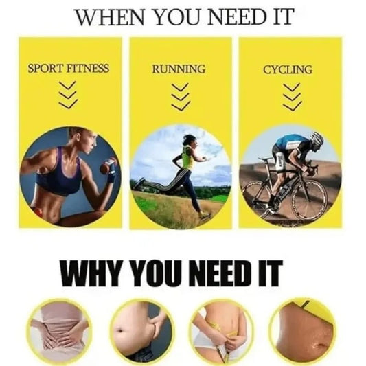 Waist Trimmer Belt for Men & Women | Adjustable Sweat Belt for Workout & Gym | Tummy Support & Body Shaper | Free Size | Pack of 1 - FashionShoqeen.com
