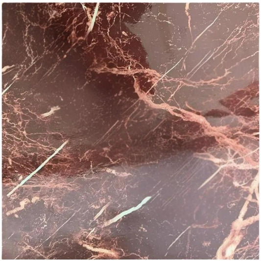 Autumn Brown | Marble Sheet Sticker 60x200cm | Waterproof Self-Adhesive PVC Wallpaper for Furniture Walls