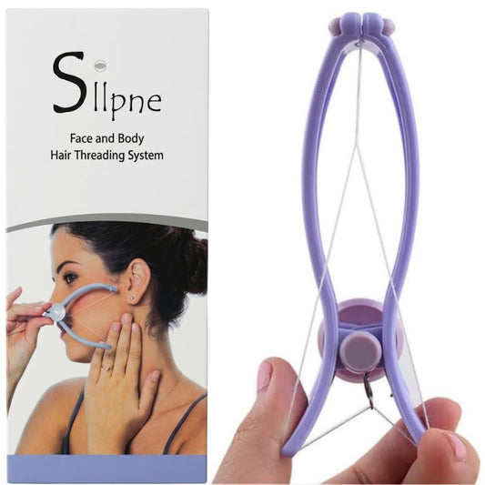 Sipne Face and Body Hair Threading System | Cotton Threading Device for Eyebrows Face & Body | Random Color - FashionShoqeen.com