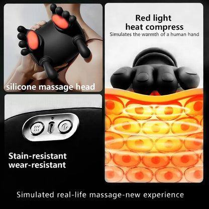 Neck & Shoulder Kneading Massager | Model BLD- 893 | Wireless Shiatsu Deep Kneading Massager with Heat | For Neck, Shoulders, Back & Body Relaxation