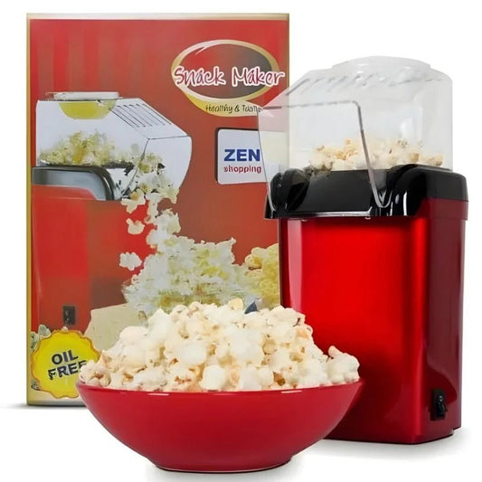 Oil Free Mini Popcorn Maker | Hot Air Popcorn Machine | Electric Popcorn Popper for Home & Kids | 1200W - FashionShoqeen.com