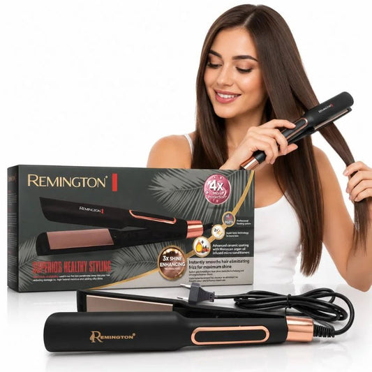 Remington Supports Healthy Styling Hair Straightener | Model FR-2115 | Infrared Technology Ceramic Plates Flat Iron - FashionShoqeen.com