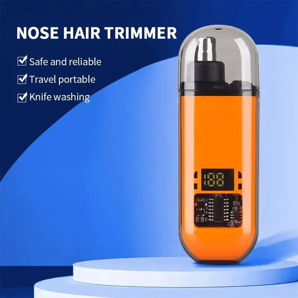 Digital Nose Hair Trimmer – Type-C Rechargeable Electric Grooming Tool - FashionShoqeen.com