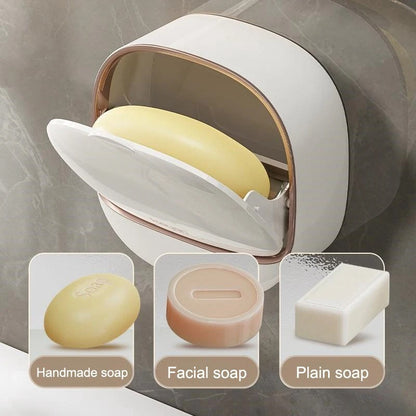 Wall Mounted Soap Holder with Drainage | Bathroom Soap Box Pakistan