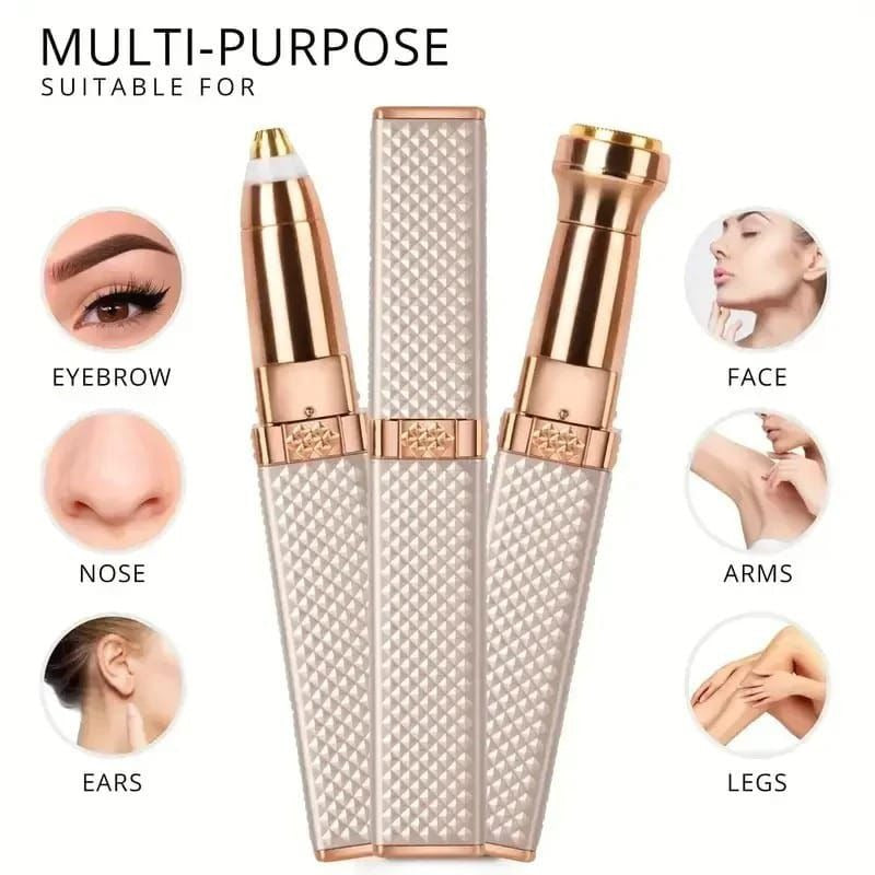 Multi-purpose beauty tool with rose gold design, suitable for various body parts.