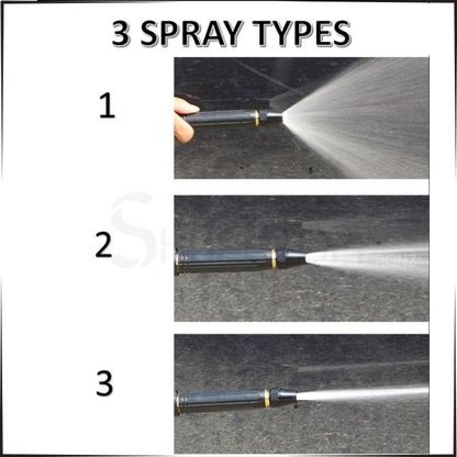 Metal High-Pressure Adjustable Nozzle Water Spray Gun | Heavy-Duty Brass Hose Sprayer for Cleaning & Watering