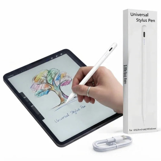 Universal Rechargeable Stylus Pen for Touchscreen Devices | Magnetic Stylus with High-Precision Tip | USB Type-C Charging | Compatible with iPad, Android & Tablets - FashionShoqeen.com