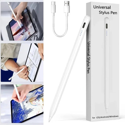 Universal Rechargeable Stylus Pen for Touchscreen Devices | Magnetic Stylus with High-Precision Tip | USB Type-C Charging | Compatible with iPad, Android & Tablets - FashionShoqeen.com