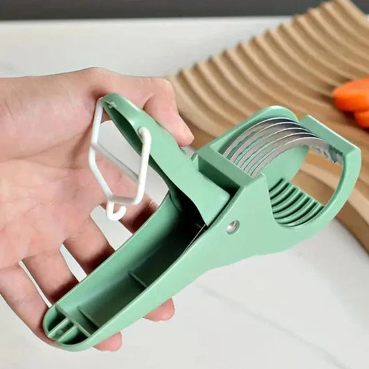 5 Blade Vegetable & Fruit Cutter and Slicer | Multipurpose Vegetable Chopper & Fruit Slicer | Kitchen Cutter with 5 Stainless Steel Blades | Multiple Colors - FashionShoqeen.com